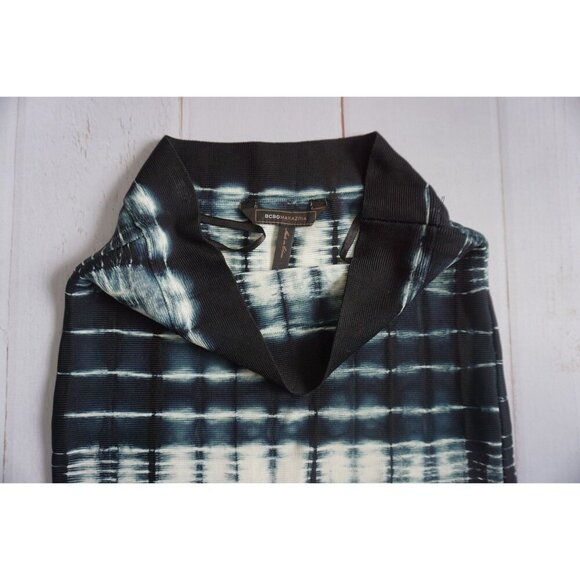 BCBGMaxAzria Taylor Navy Blue Tie Dye Bandage Skirt Bodycon Mini, Size XS - Picture 6 of 10